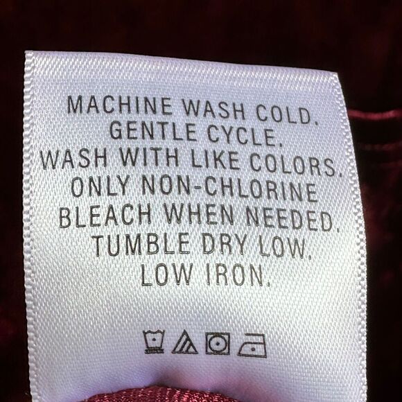 2/$30 Spring + Mercer Velvet Legging Tee Tunic Size L Bordeaux Red Whimsigoth - Picture 7 of 11